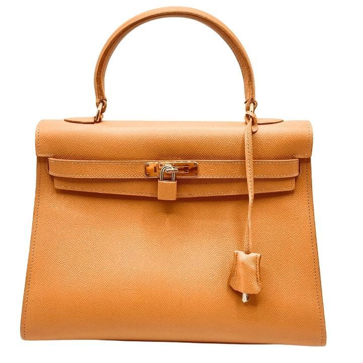 美品 CELLERINI チェレリーニ ハンドバッグ キャメル パドロック