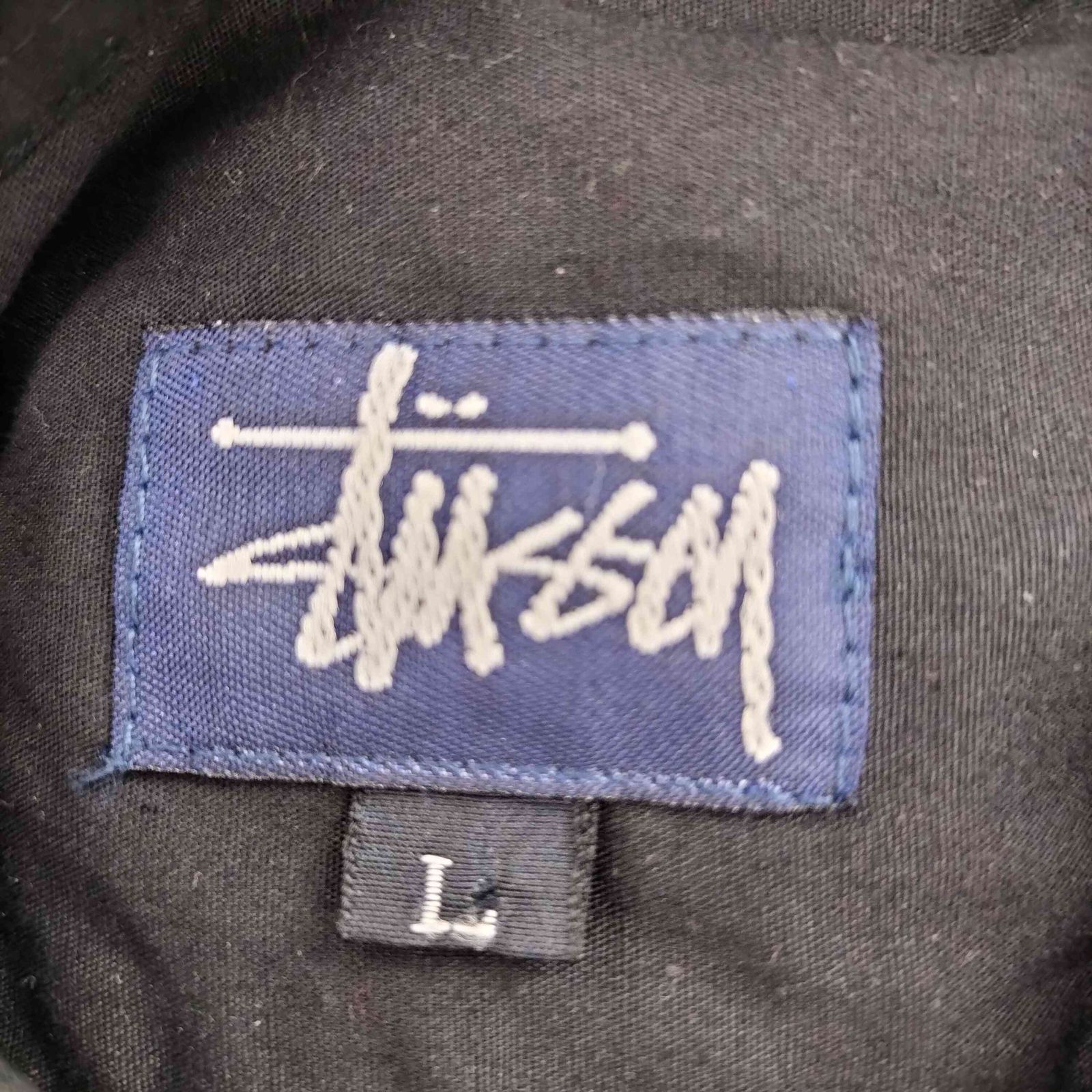 ステューシー Stussy 90S-00S 紺タグ USA製 OLD L/S コットン ワーク
