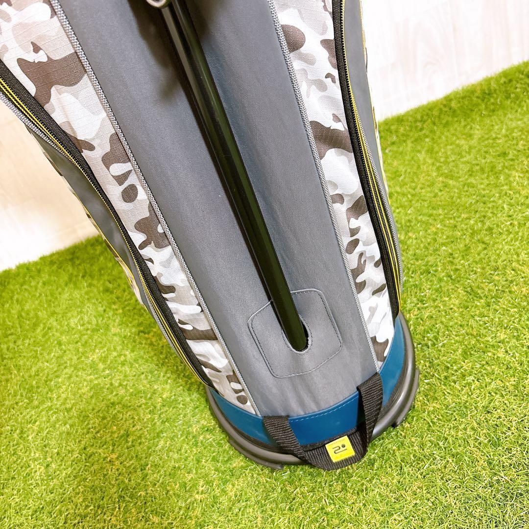 ROSASEN ロサーセン キャディバッグ ゴルフバッグ ポーチ付き カモフラ グローブ ゴルフバッグ キャディバッグ ゴルフ