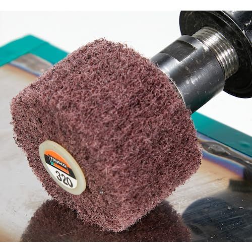 TRUSCO トラスコ ナイロン軸付ホイール 外径100 X厚25 X軸6 320♯ 入 UFN-1025-320