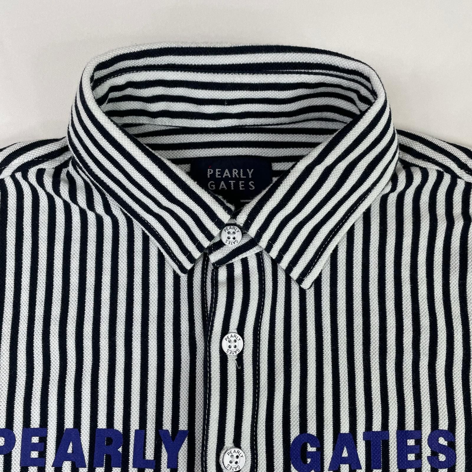 中古 メンズ パーリーゲイツ PEARLY GATES 長袖ポロシャツ 4(M) 濃紺