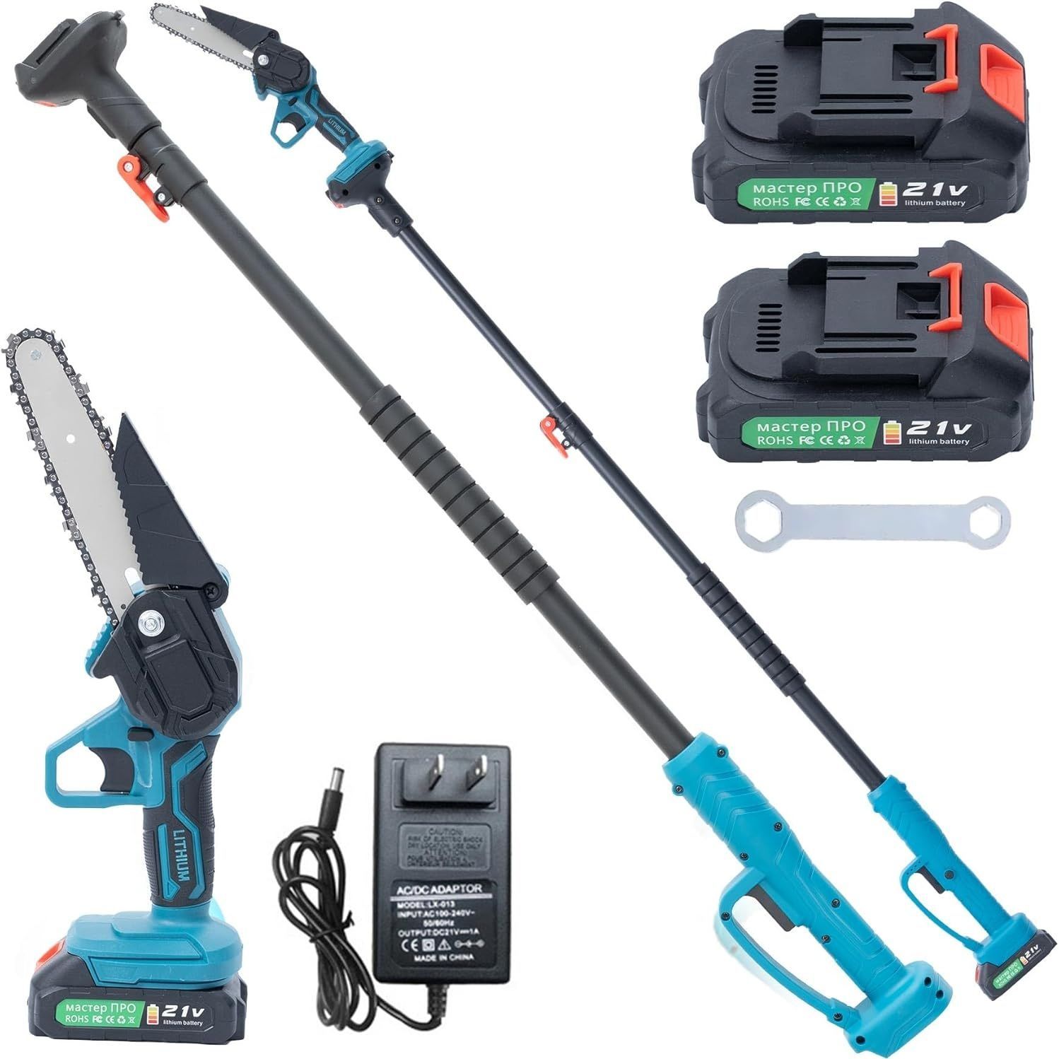 AORTD チェーンソー 高枝チェーンソー 充電式 電動 コードレス たかえ