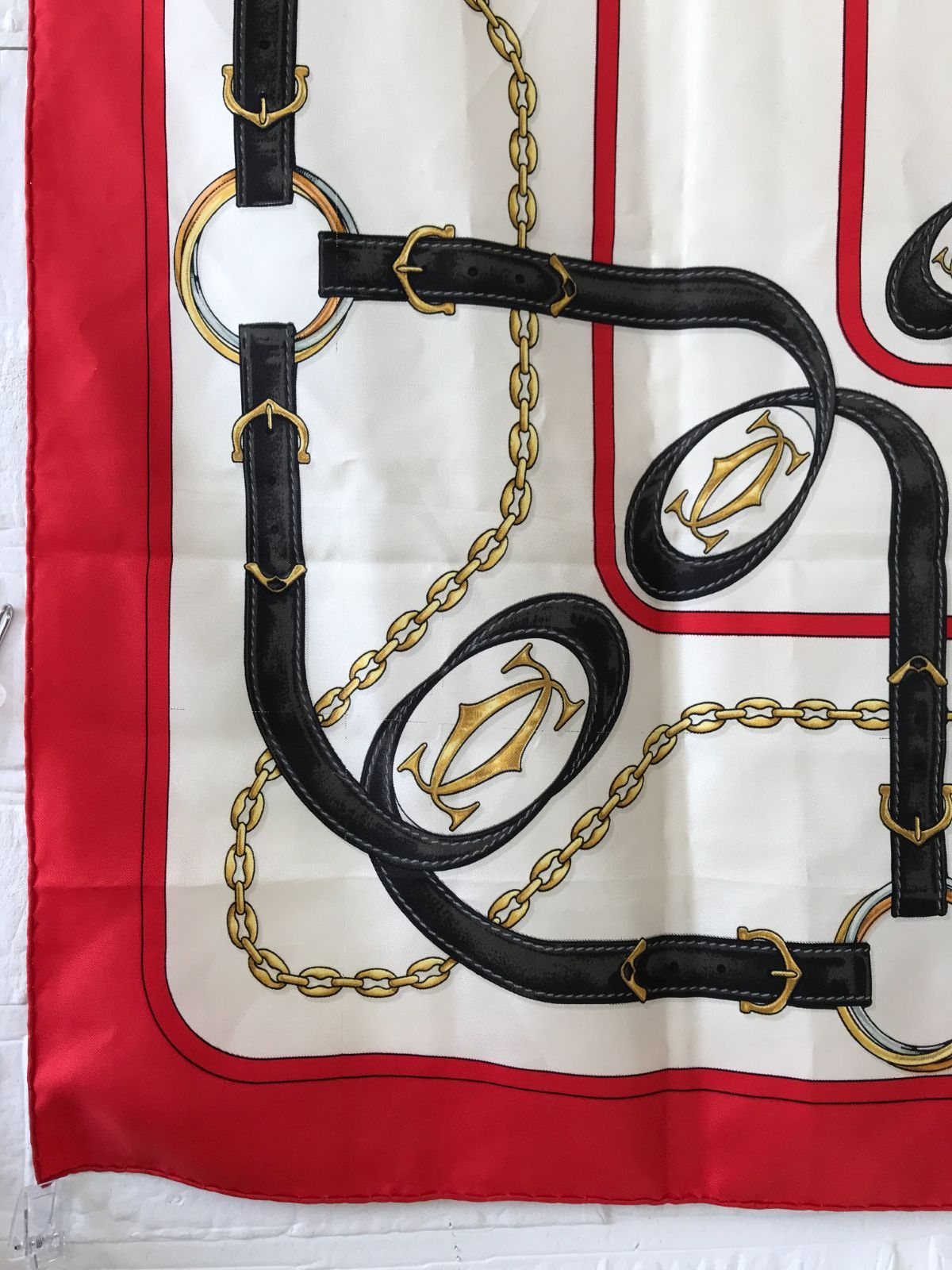 Cartier カルティエ 大判スカーフ シルク 244 - メルカリ