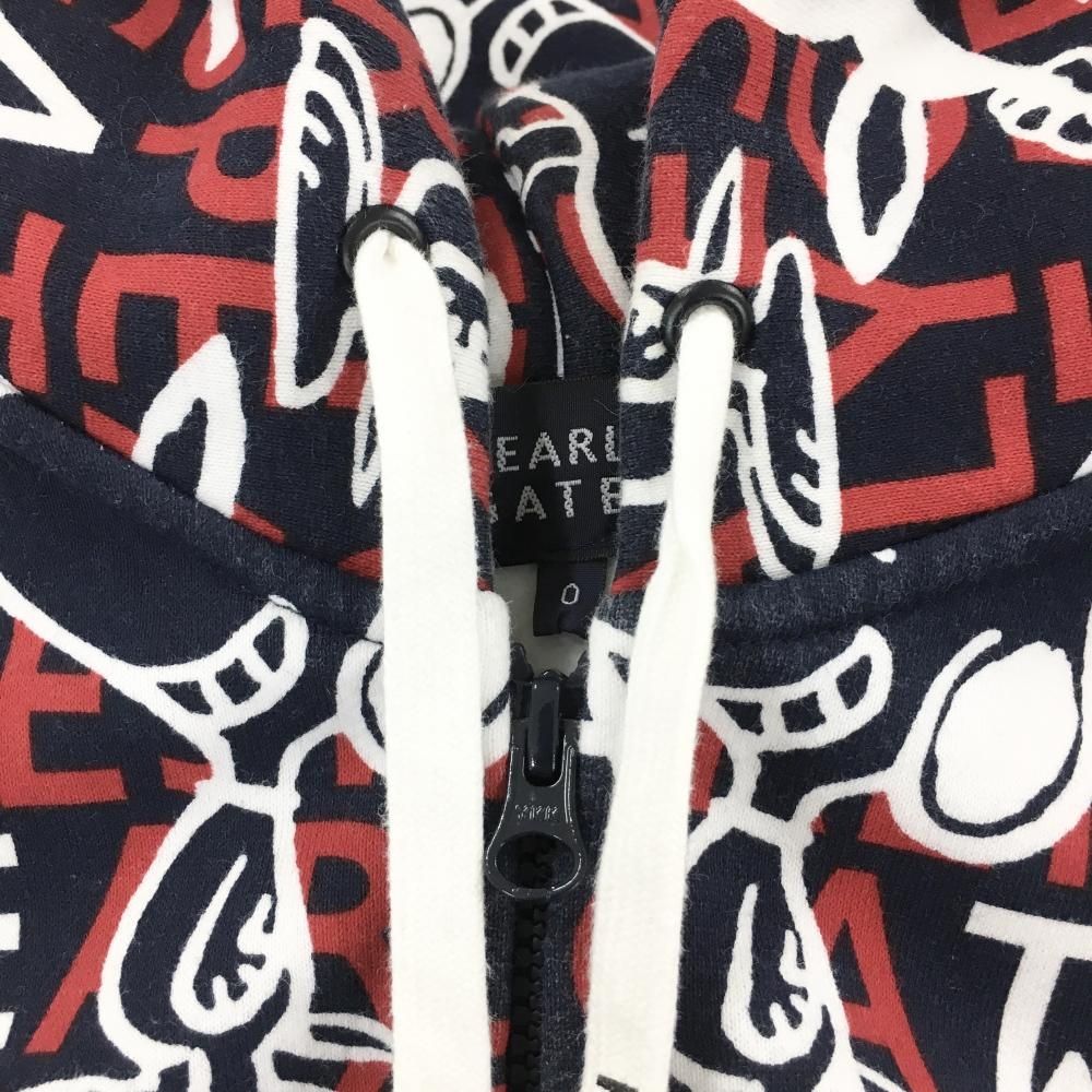 パーリーゲイツ×PEANUTS ジャケット ネイビー×レッド スヌーピー総柄