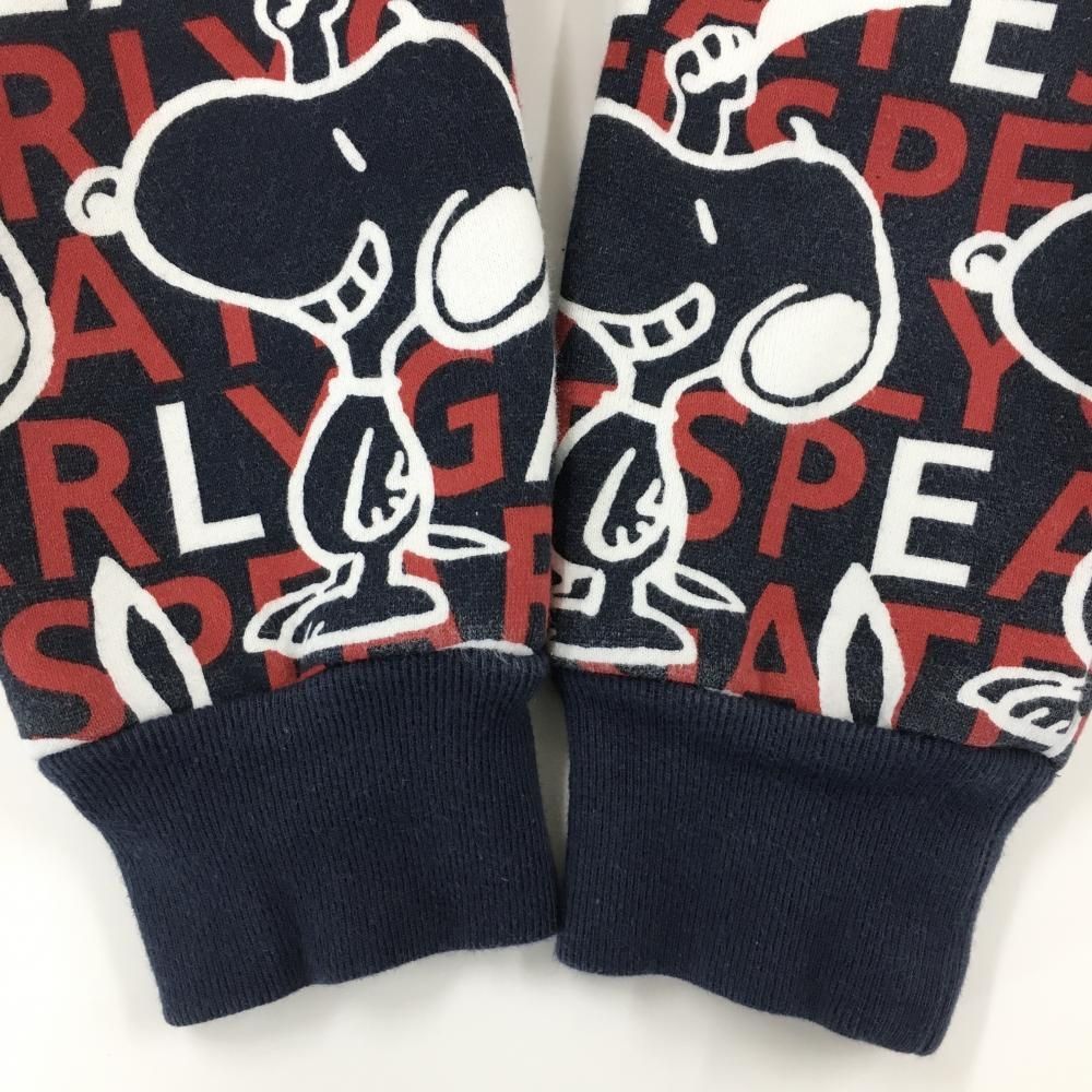 パーリーゲイツ×PEANUTS ジャケット ネイビー×レッド スヌーピー総柄