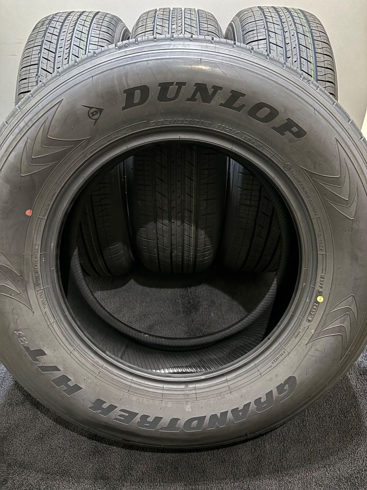 ☆新車外し 265/65R18 DUNLOP/GRANDTREK H/T 31 25年製 夏タイヤ