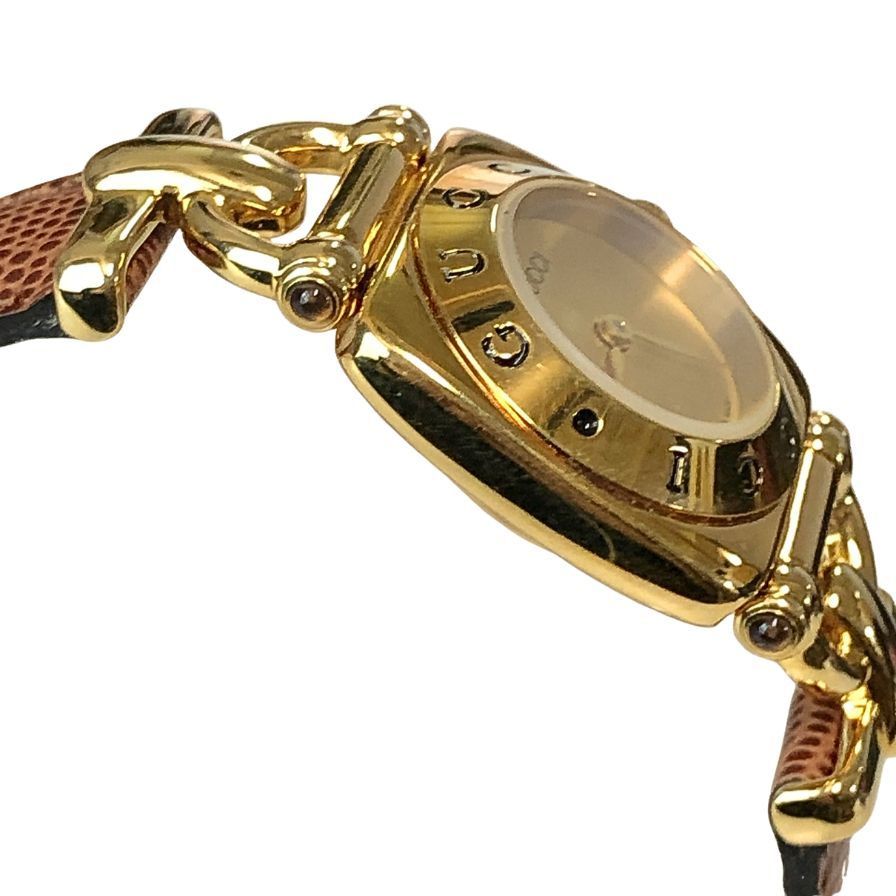 グッチ 腕時計 ホースビット 6300L ゴールド金具【AFI3】 - メルカリ