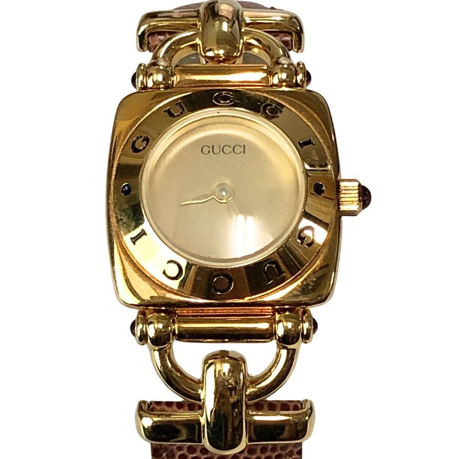グッチ 腕時計 ホースビット 6300L ゴールド金具【AFI3】 - メルカリ