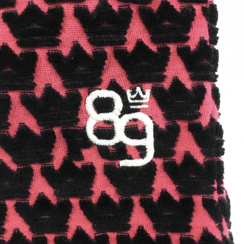 超美品】パーリーゲイツ スカート ピンク×黒 総柄 表微起毛 韓国モデル