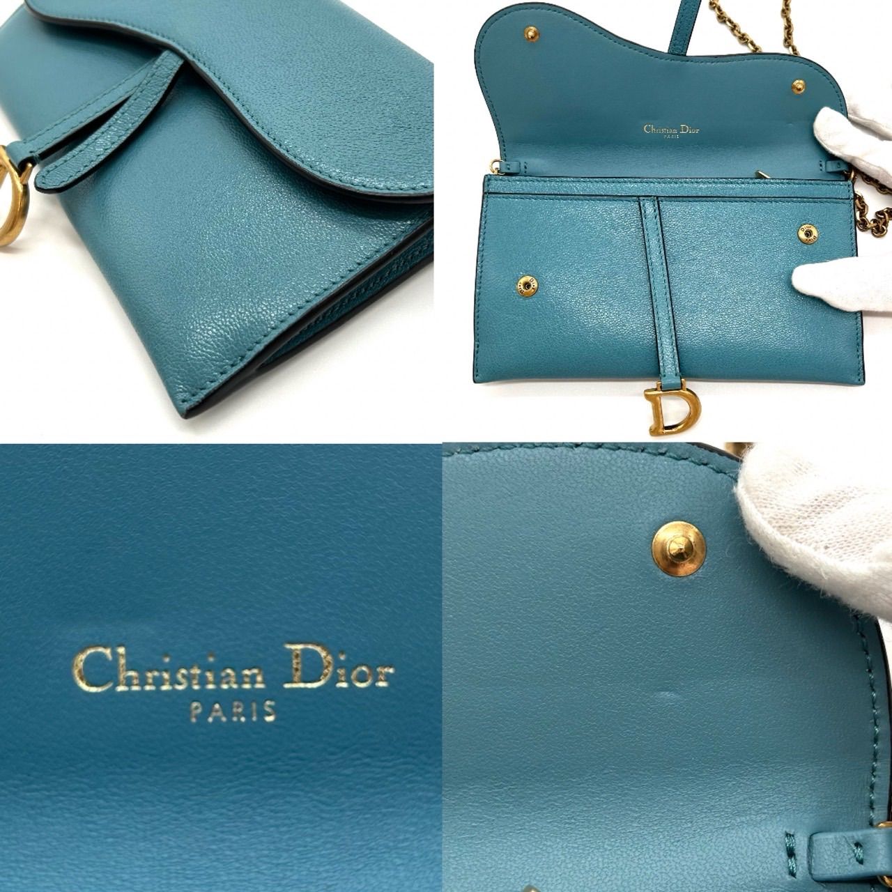 Christian Dior クリスチャン・ディオール チェーンウォレット サドル 