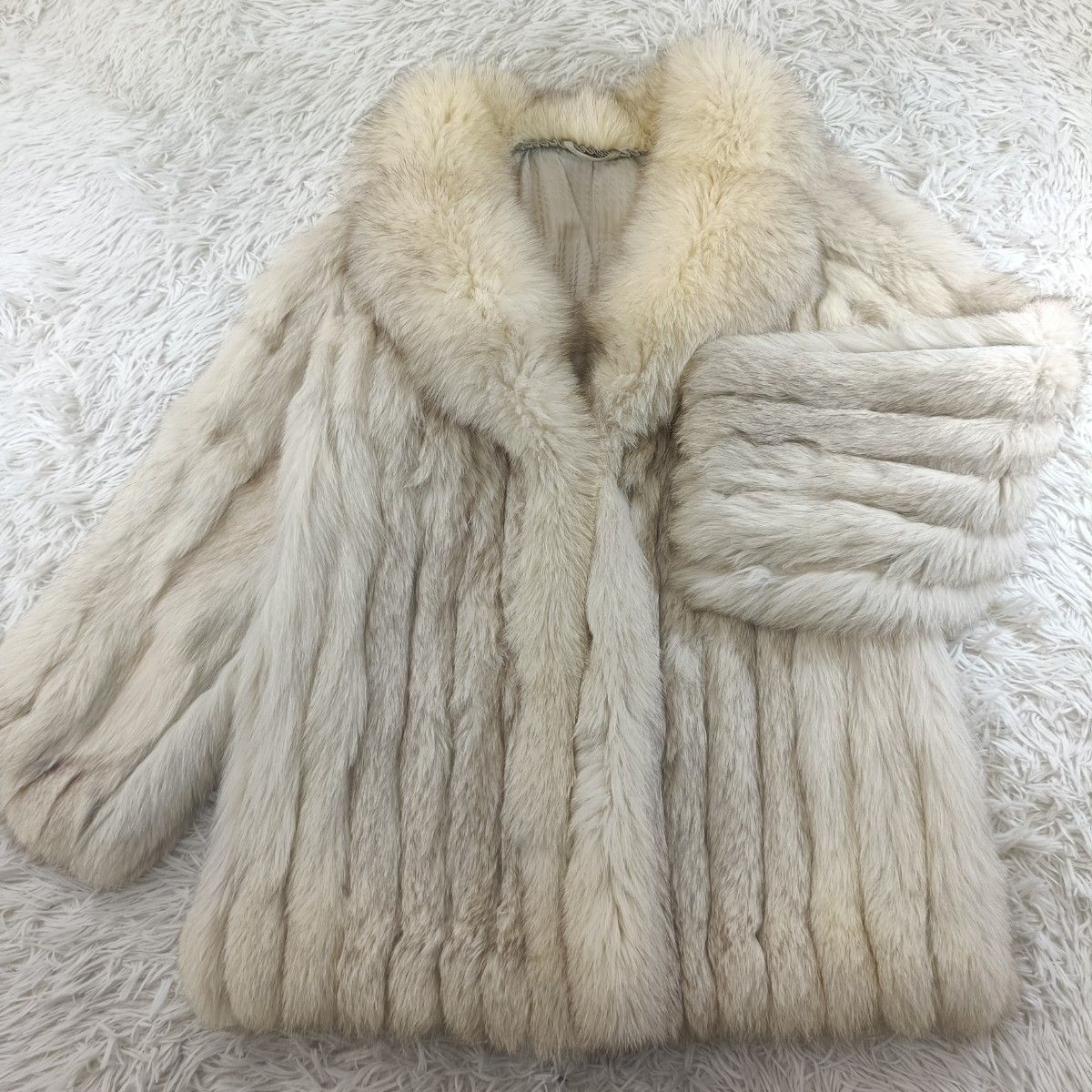 SAGAFOX ブルーアイリス ファーコート リアルファー 貂 本毛皮