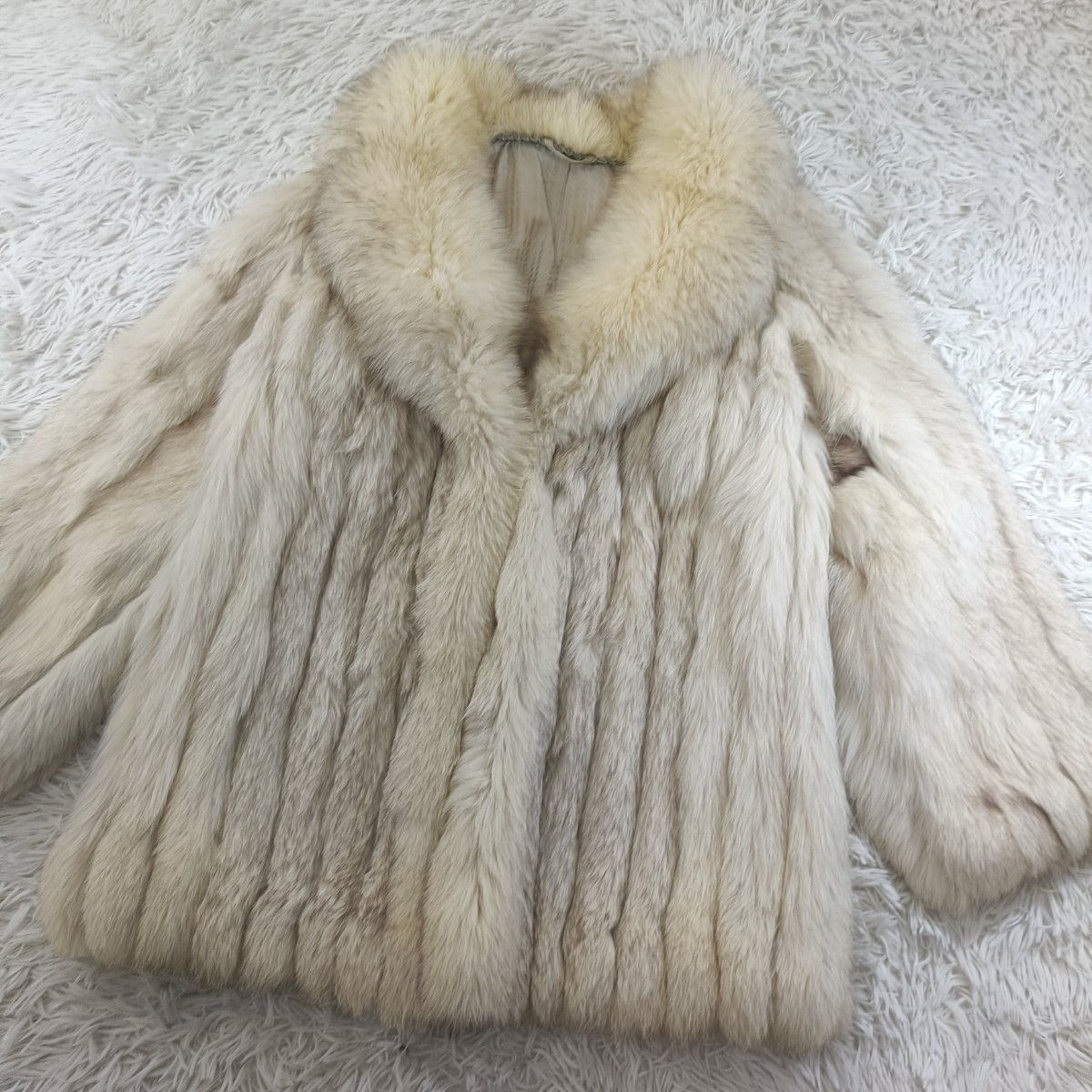 SAGAFOX ブルーアイリス ファーコート リアルファー 貂 本毛皮