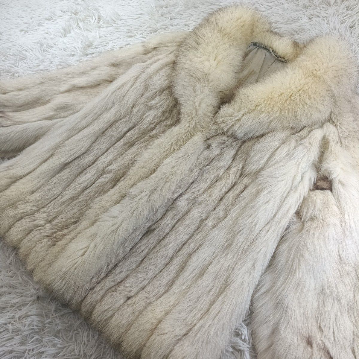 SAGAFOX ブルーアイリス ファーコート リアルファー 貂 本毛皮