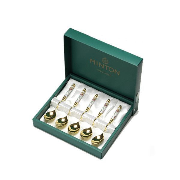 MINTON ミントン ティースプーン(金仕上げ）5pcs. ゴールド ステンレス