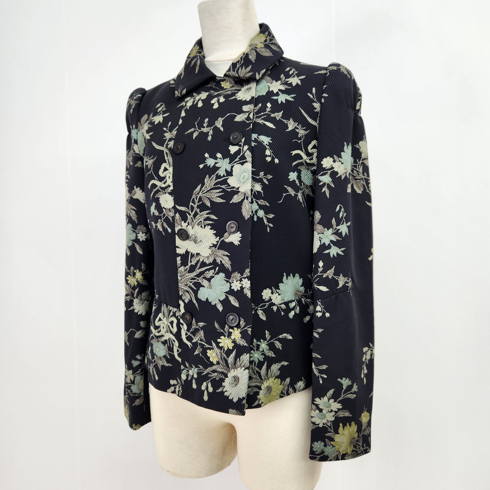 KENZO テーラードジャケット ウール フローラルジャガード