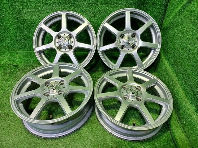 トレファー HA1W ｱｲ ホイール アルミ シルバー 15インチ 5J/4J 4穴 4本