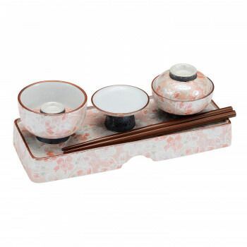 略式仏膳 有田焼 雅桜ピンク v 072