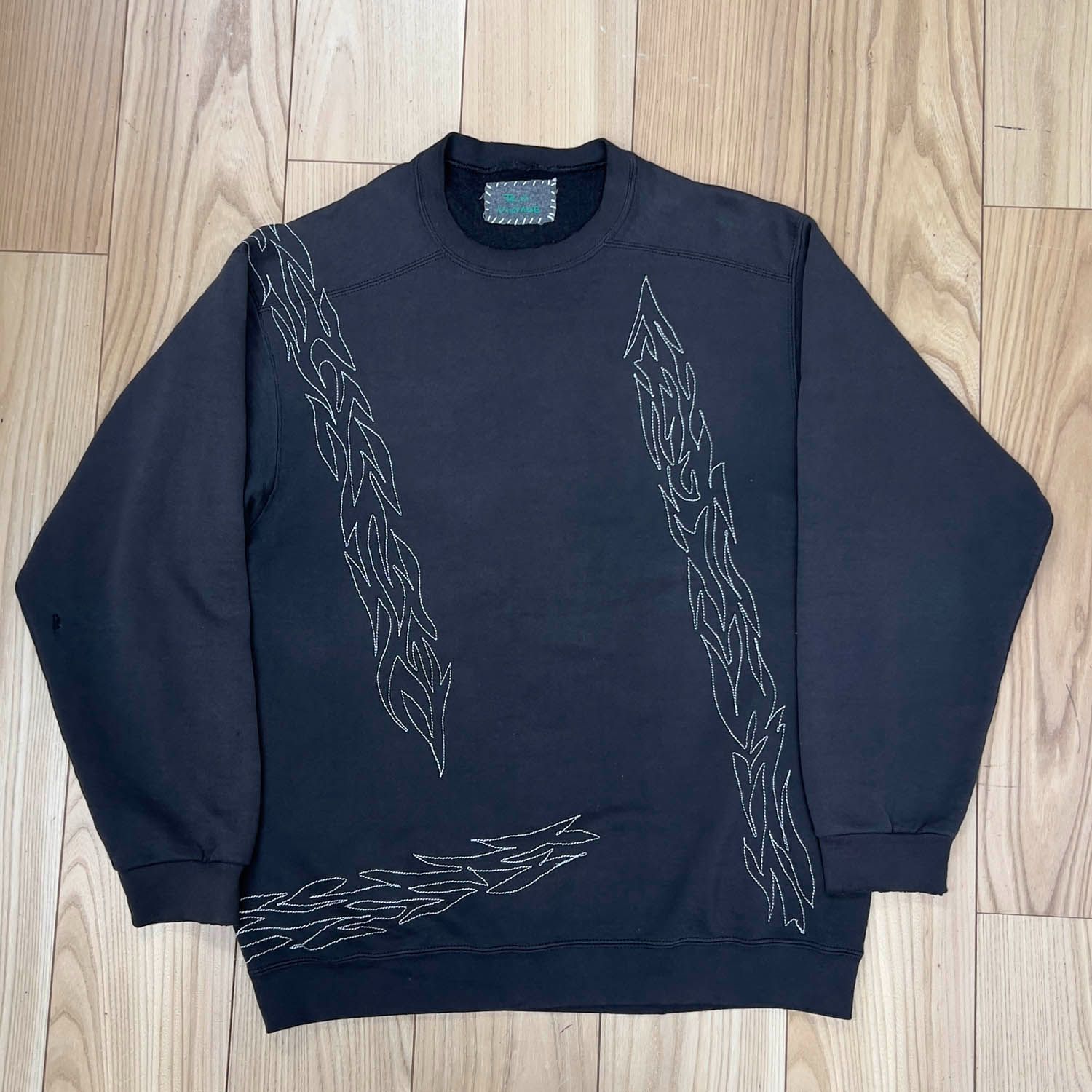 RH Vintage (ロンハーマン) 刺繍 クルーネック スウェットシャツ