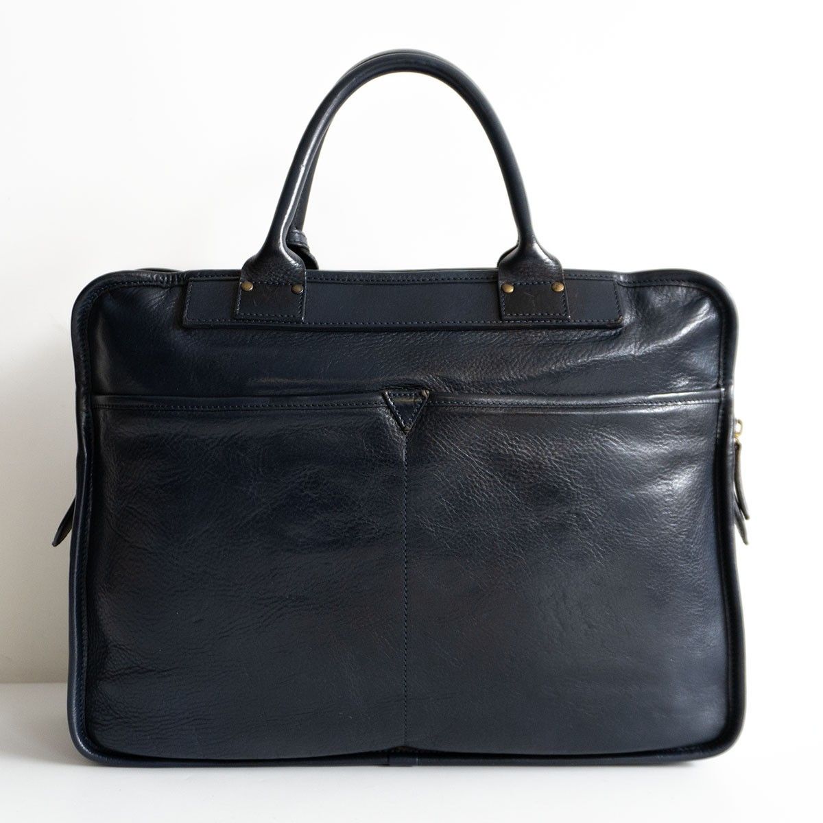 高級品】FELISI 【8637/3-NK オールレザー ブリーフケース】 ネイビー