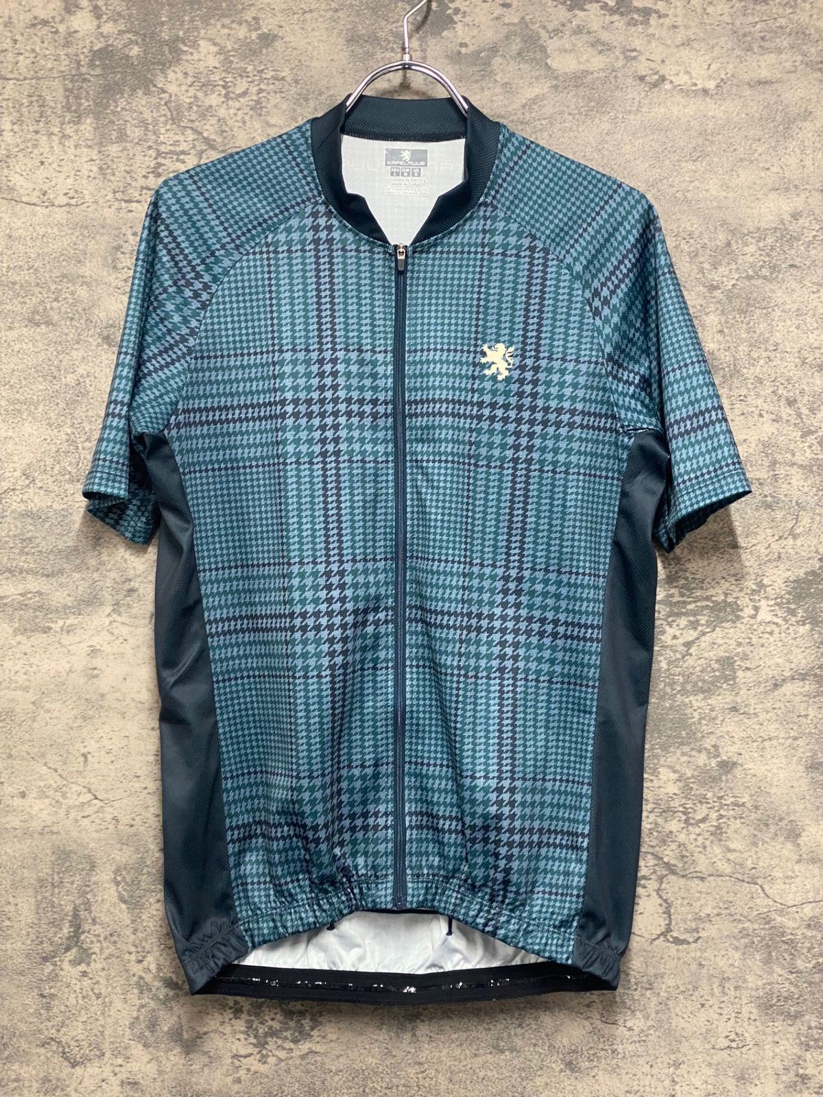 JU134 カペルミュール KAPELMUUR 半袖 サイクルジャージ L 緑 千鳥