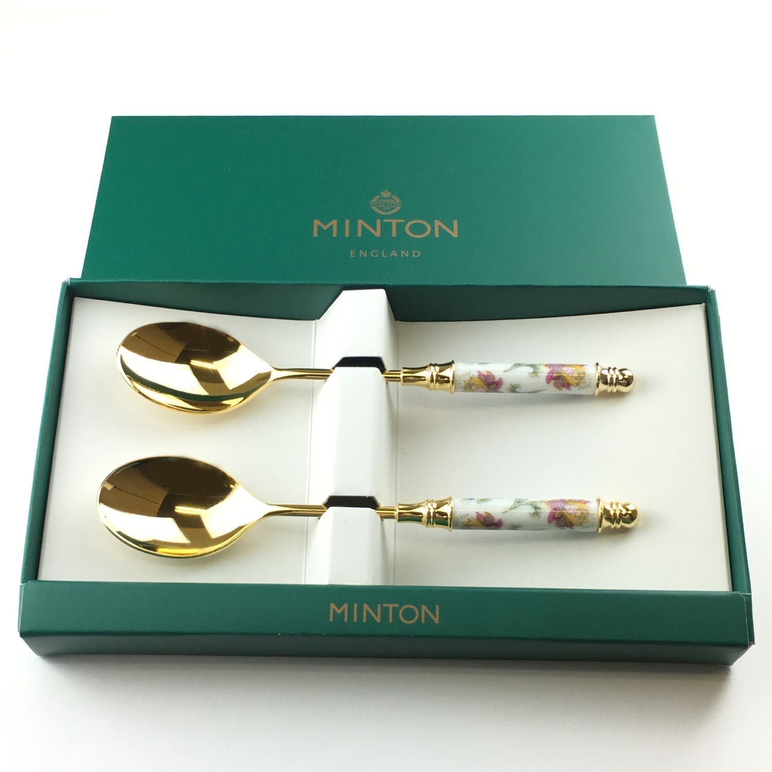 MINTON ミントン ハドンホール スプーン&フォーク ゴールド仕様 日本製】MINTON ミントン ハドンホール ティースプーン2pcsセット 金