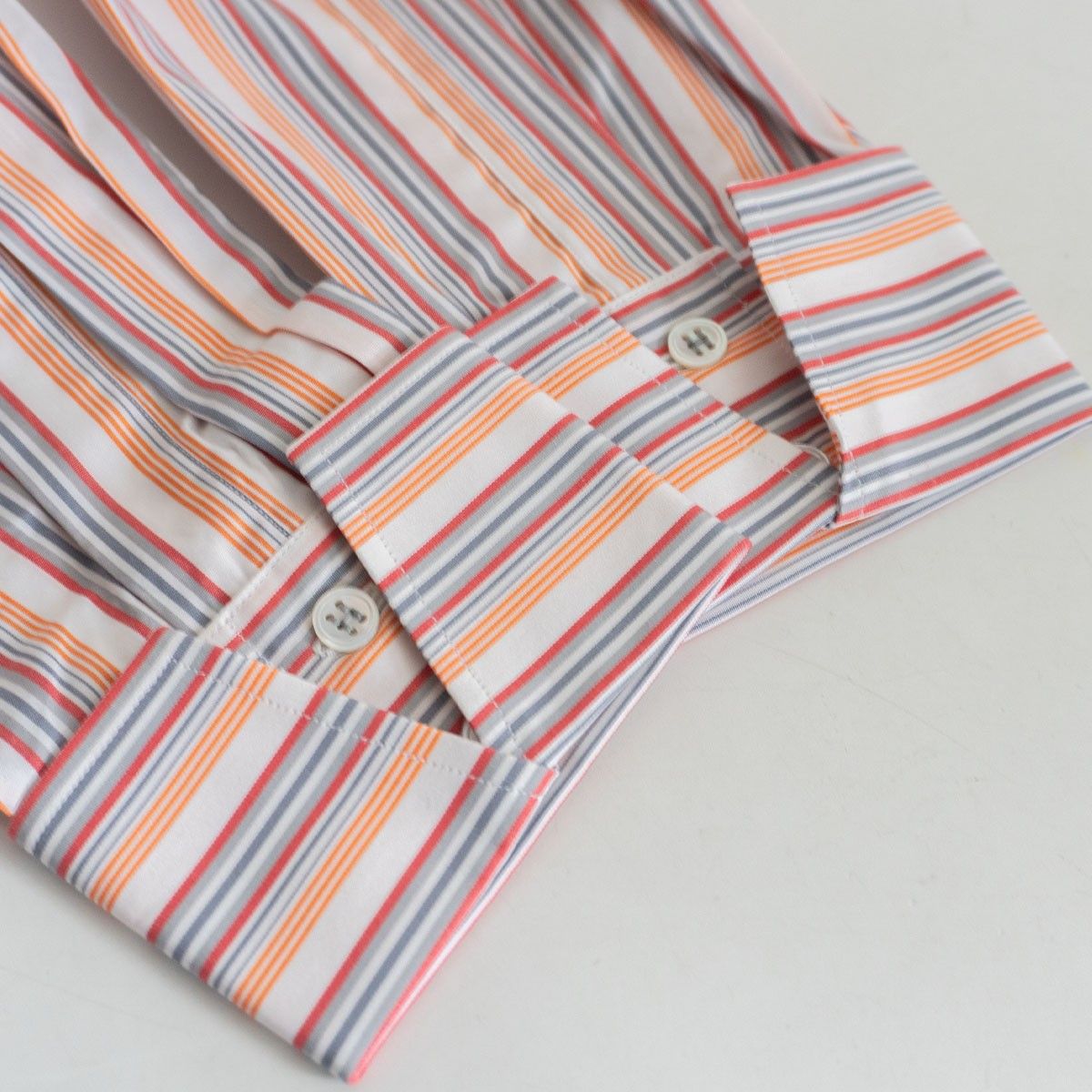 未使用品】 HERMES 【ストライプ シャツ】41 16 エルメス フランス製