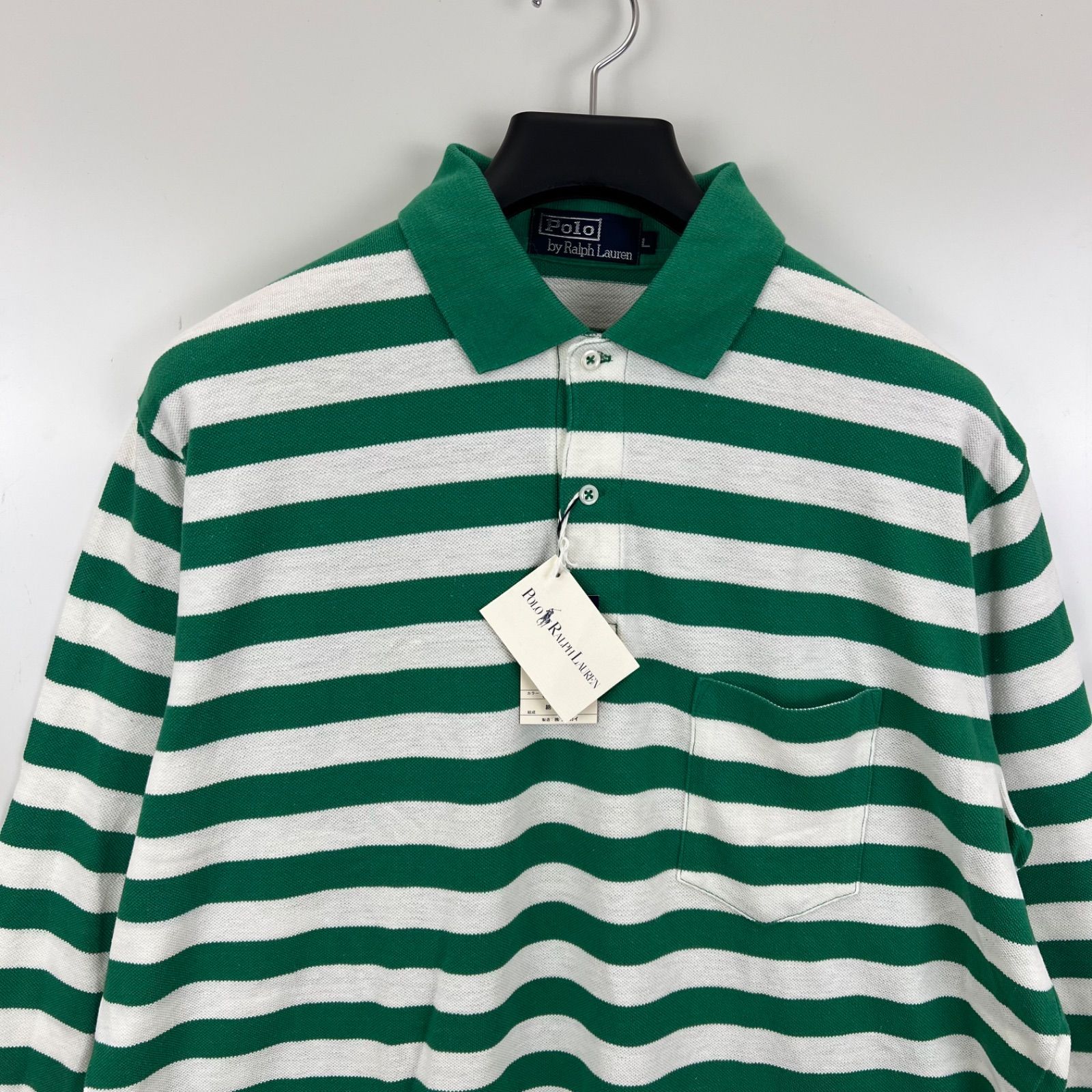 POLO by Ralph Lauren 00s archive NWT L/S polo rugger shirts L ポロ