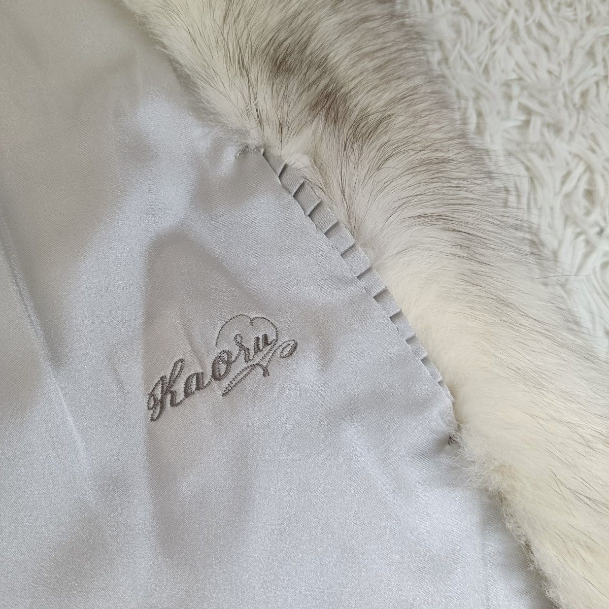 ブルーフォックス ファーコート シゼンヌ リアルファー 貂 本毛皮