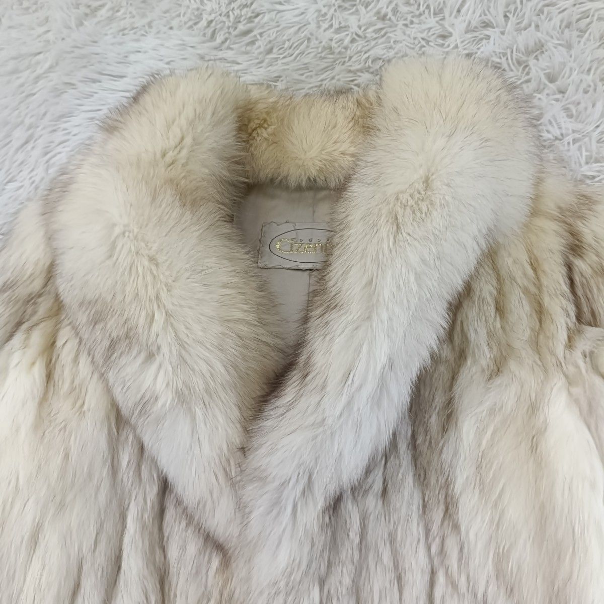 ブルーフォックス ファーコート シゼンヌ リアルファー 貂 本毛皮