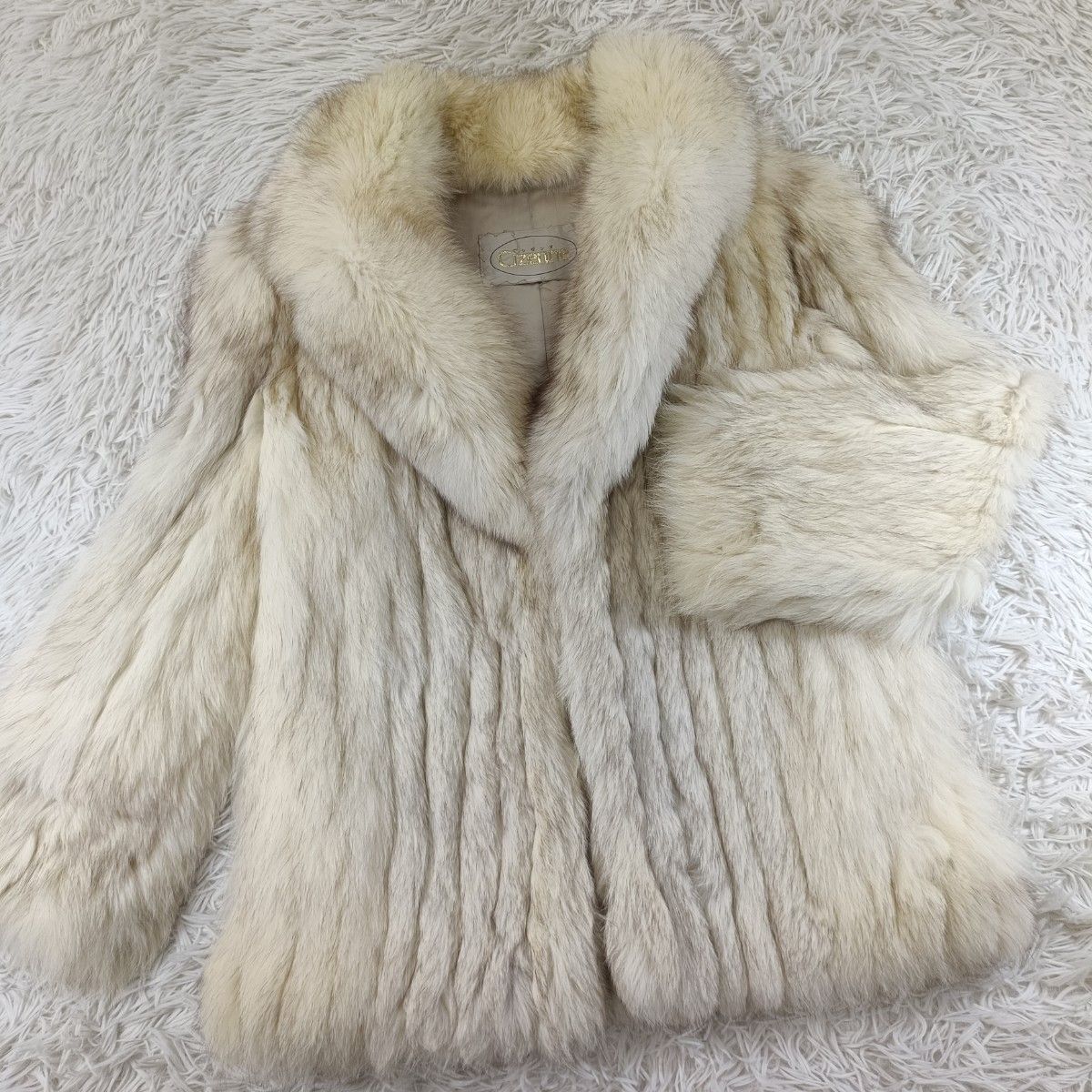 ブルーフォックス ファーコート シゼンヌ リアルファー 貂 本毛皮