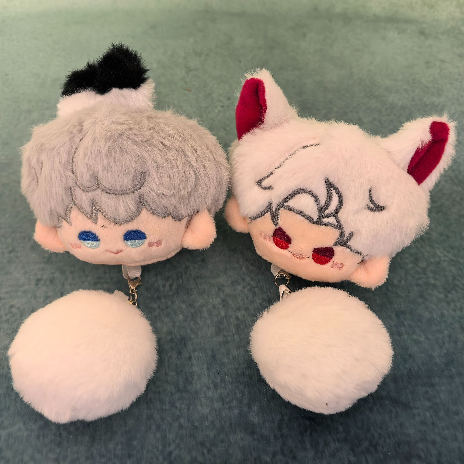 恋と深空ファングッズ周辺グッズ2点：高さ6㎝ぬいぐるみキーチェーン