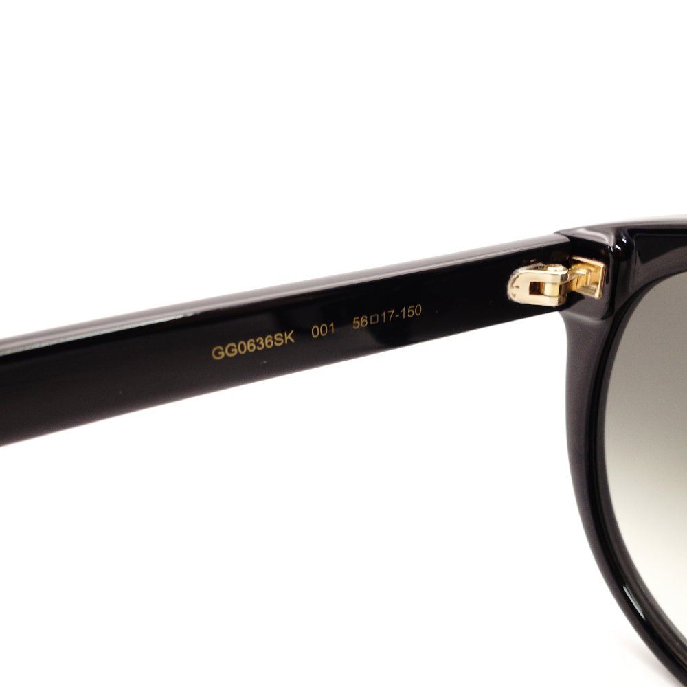 グッチ GUCCI サングラス ブラック ロゴ 黒 ゴールド金具 GGロゴ