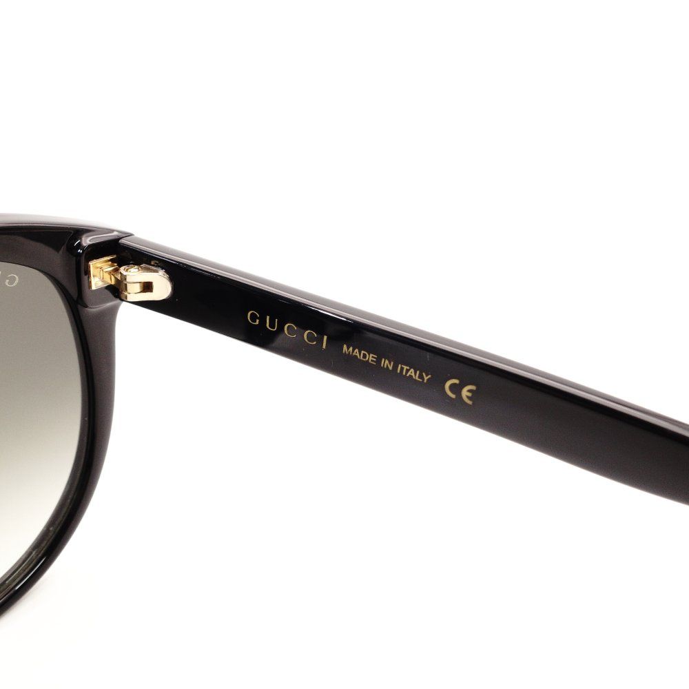 グッチ GUCCI サングラス ブラック ロゴ 黒 ゴールド金具 GGロゴ