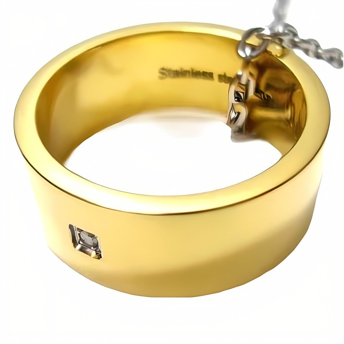 ダナス Danas ダイヤモンドネックレス ステンレス ゴールド 