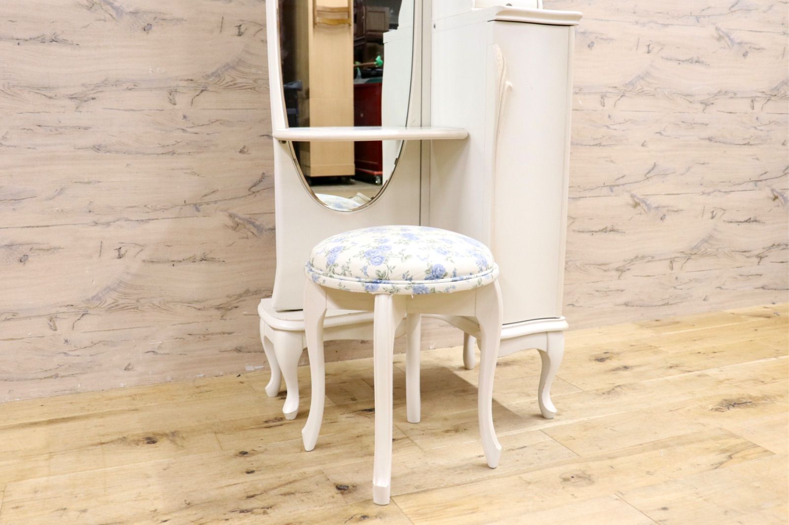 GMIS475○松永工房 カンティーニュ ドレッサー セット スツール 鏡台