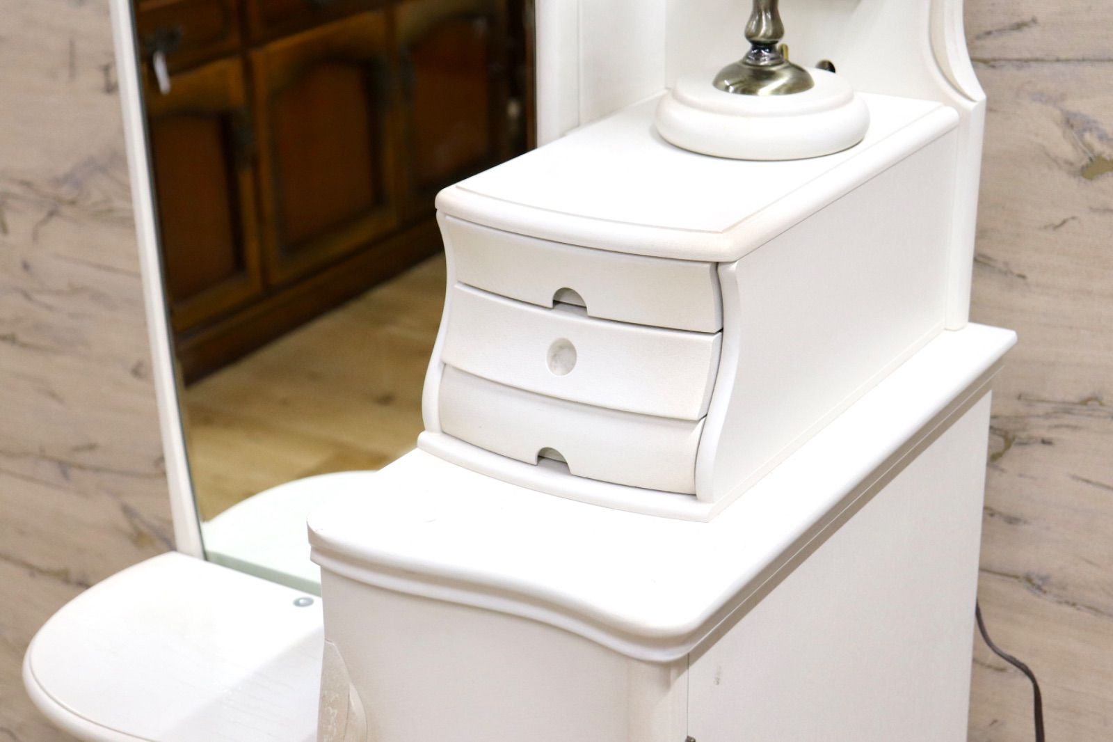 GMIS475○松永工房 カンティーニュ ドレッサー セット スツール 鏡台