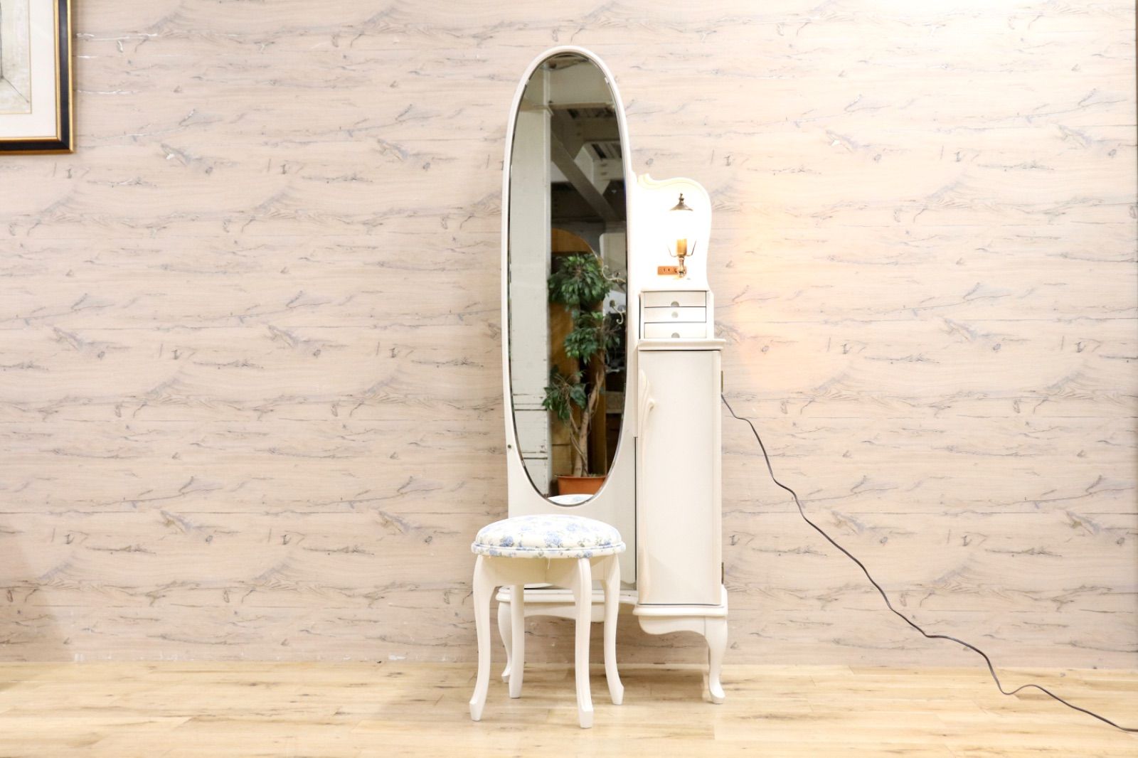 GMIS475○松永工房 カンティーニュ ドレッサー セット スツール 鏡台