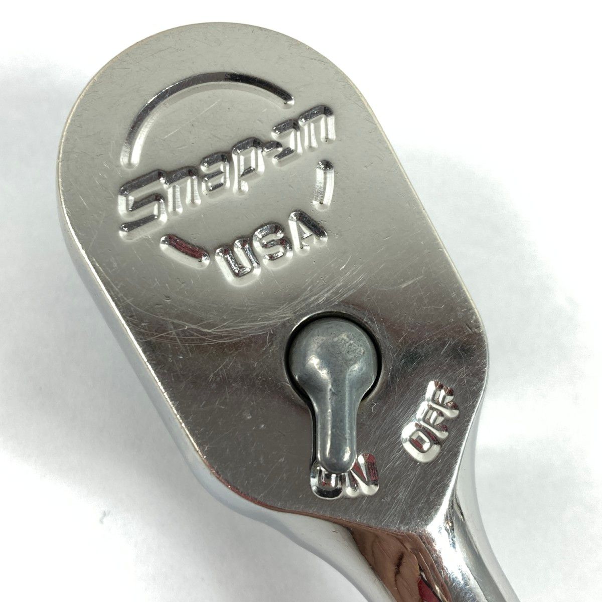  ＊＊Snap-on スナップオン ラチェットハンドル 差込角3|8インチ 9 5 mm F 80 シルバー ラチェットハンドル スパナ レンチ