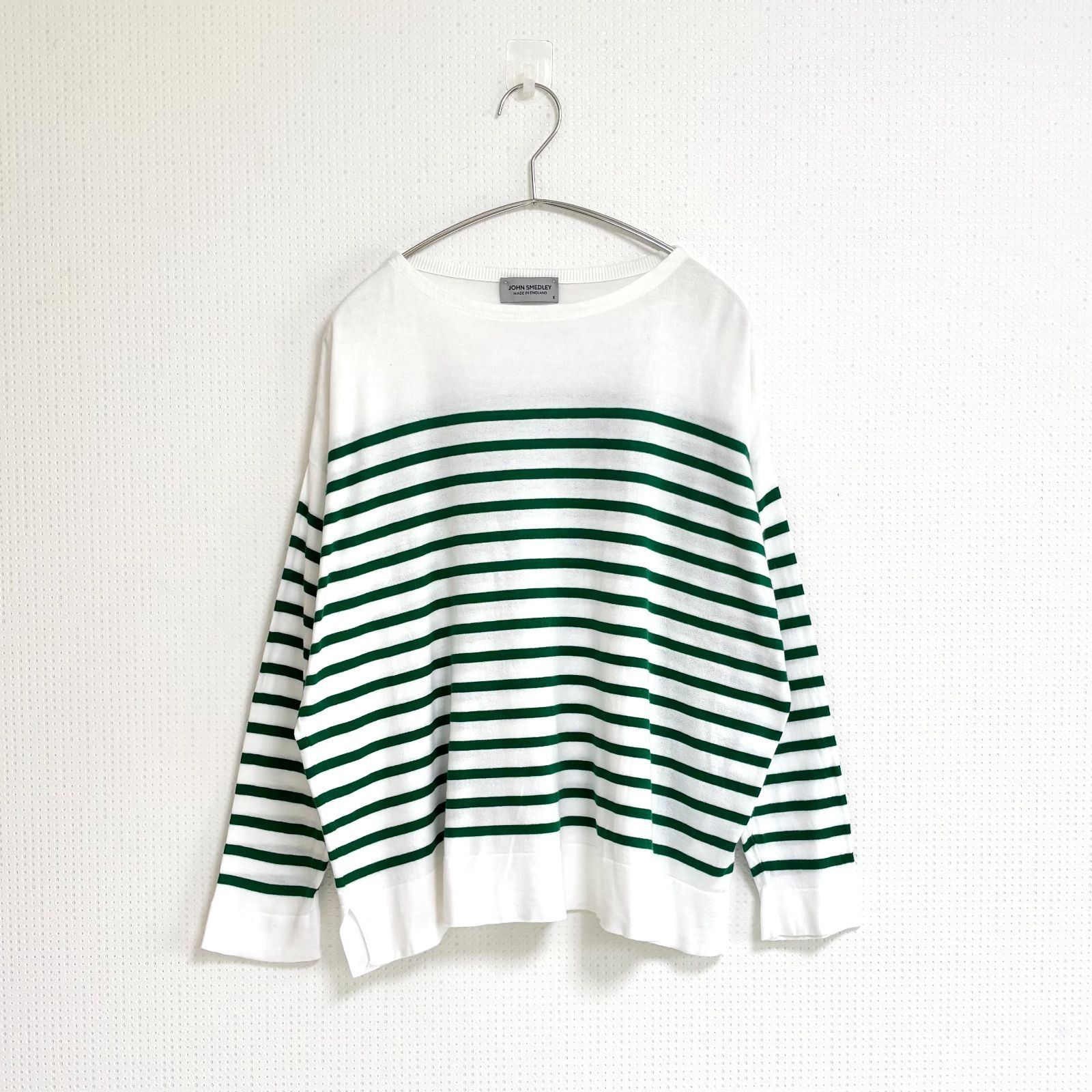 ジョンスメドレーJOHN SMEDLEYコットンボーダーTシャツ