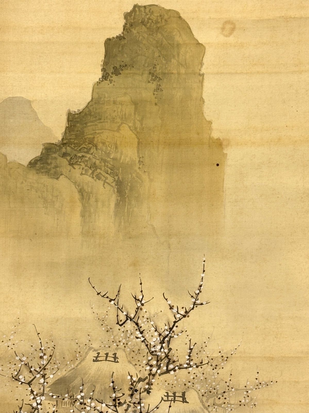 掛軸 M.76 仙年 梅の図 落款印あり ＃茶掛＃古美術 #骨董品 #まとめて