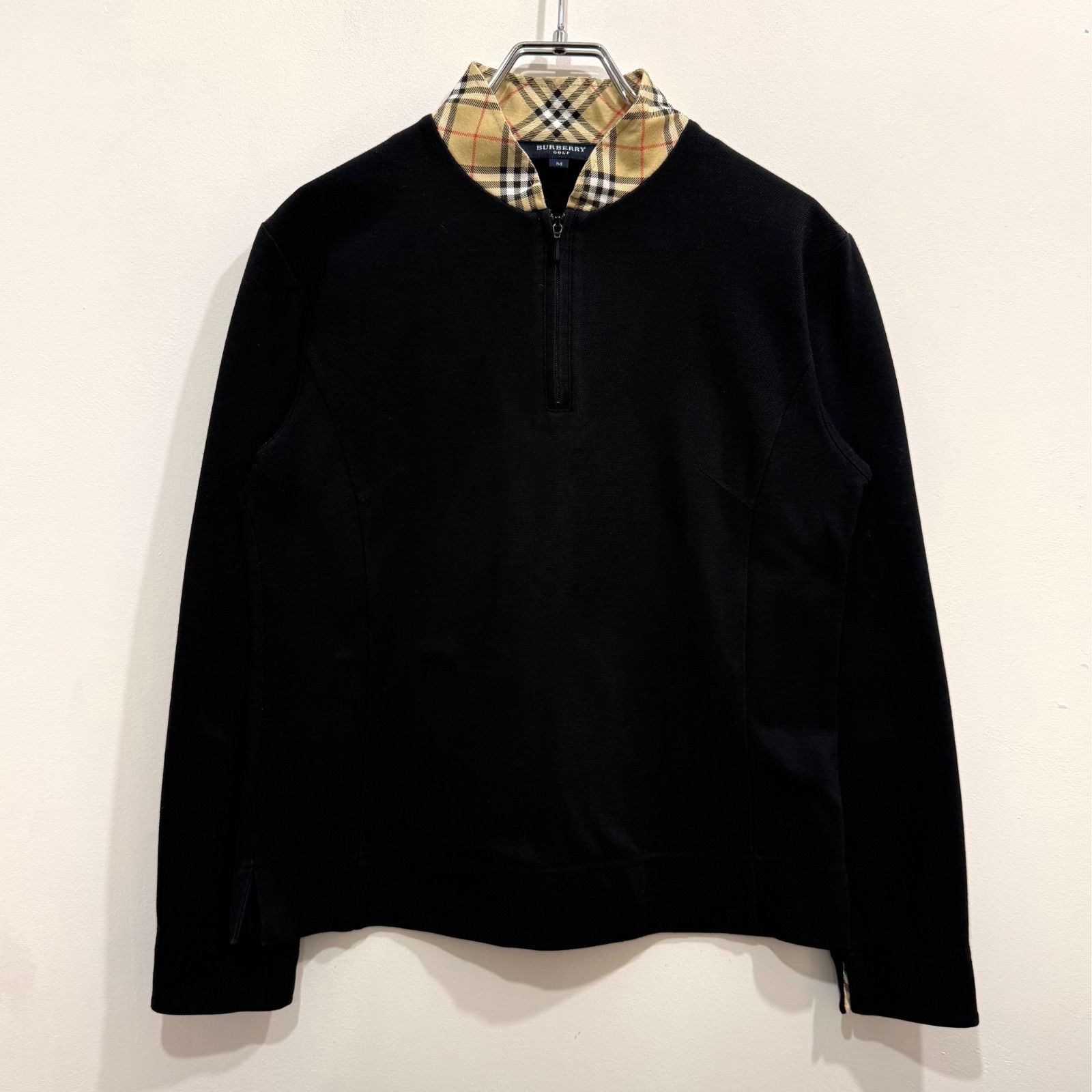 BURBERRY GOLF バーバリーゴルフ 長袖シャツ ポロシャツ ジップ ノバ