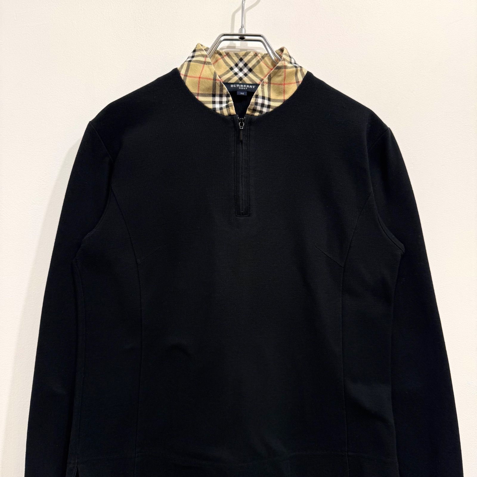 BURBERRY GOLF バーバリーゴルフ 長袖シャツ ポロシャツ ジップ ノバ