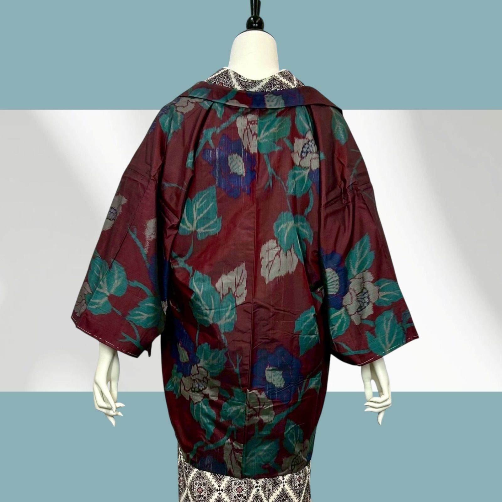 1533★銘仙 正絹 アンティーク 着物6枚 長羽織2枚 8枚 おまとめ 素材 銘仙 アンティーク着物 正絹 オンライン アンティーク長羽織 銘仙 大正