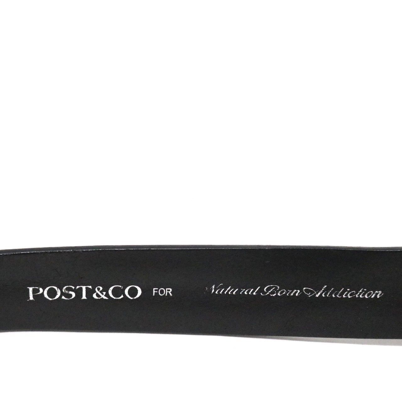 B】POST＆CO ポスト アンド コー 85cm メンズ ベルト スタッズ レザー
