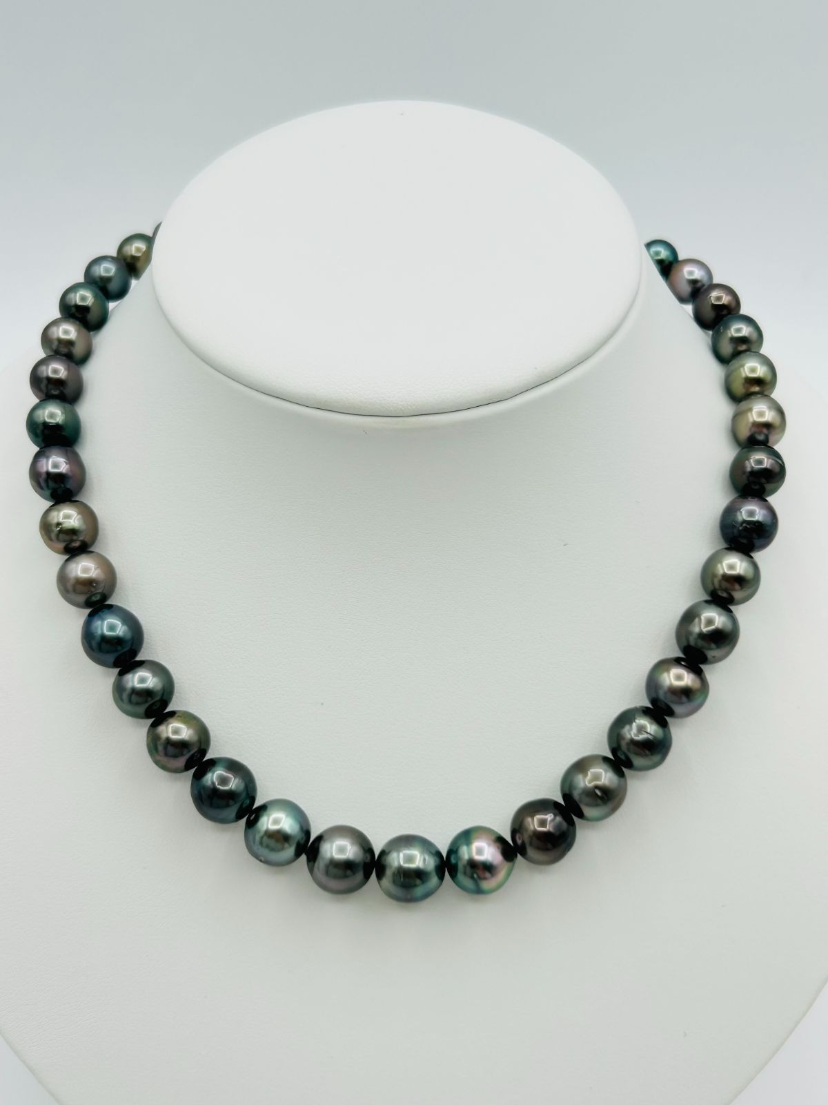 【最高峰】タヒチ産 黒蝶真珠 パール 本真珠 ネックレス 8.1-10.9mm 最高峰】タヒチ産 黒蝶真珠 パール 本真珠 ネックレス 8.1-10.9mm