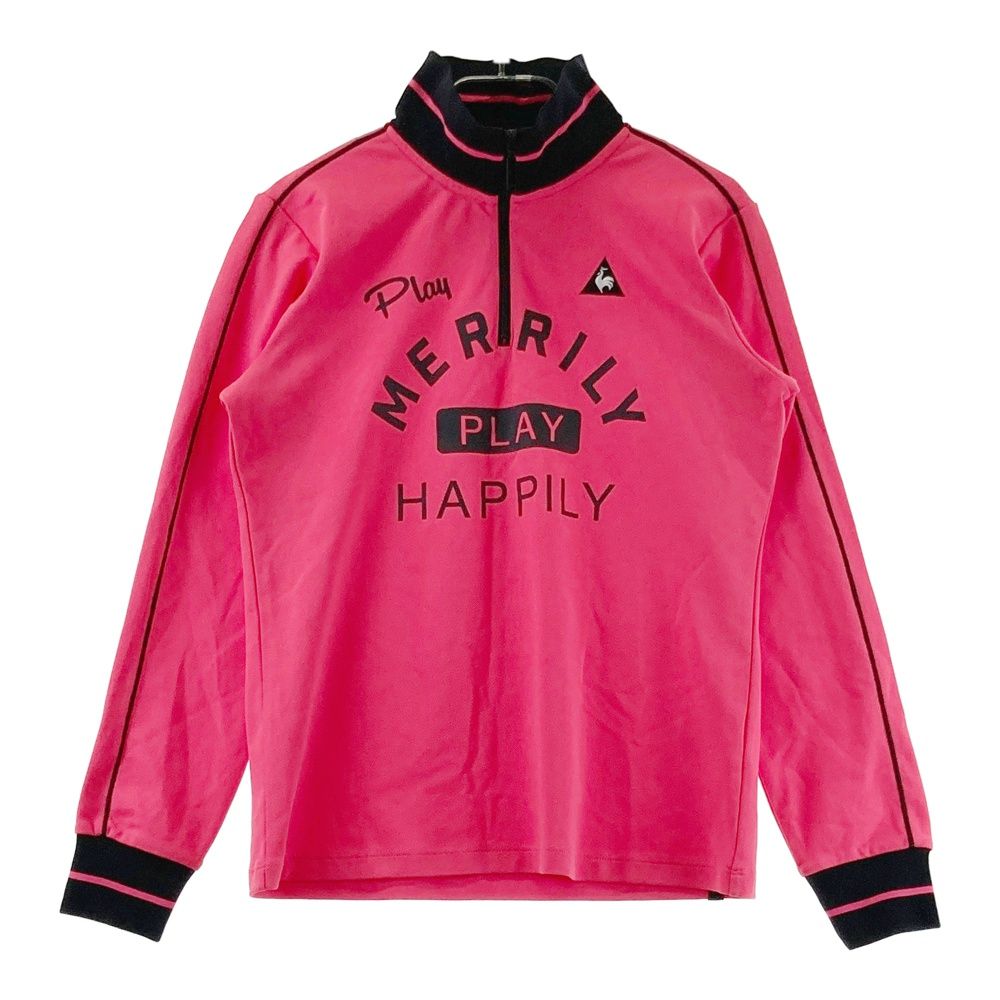 サイズ：L LE COQ GOLF ルコックゴルフ ハーフジップ長袖Tシャツ