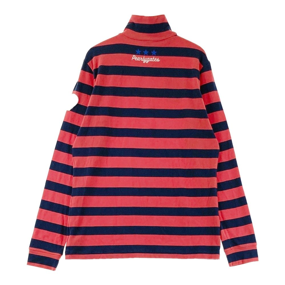 サイズ：2 PEARLY GATES パーリーゲイツ ハイネック 長袖Tシャツ