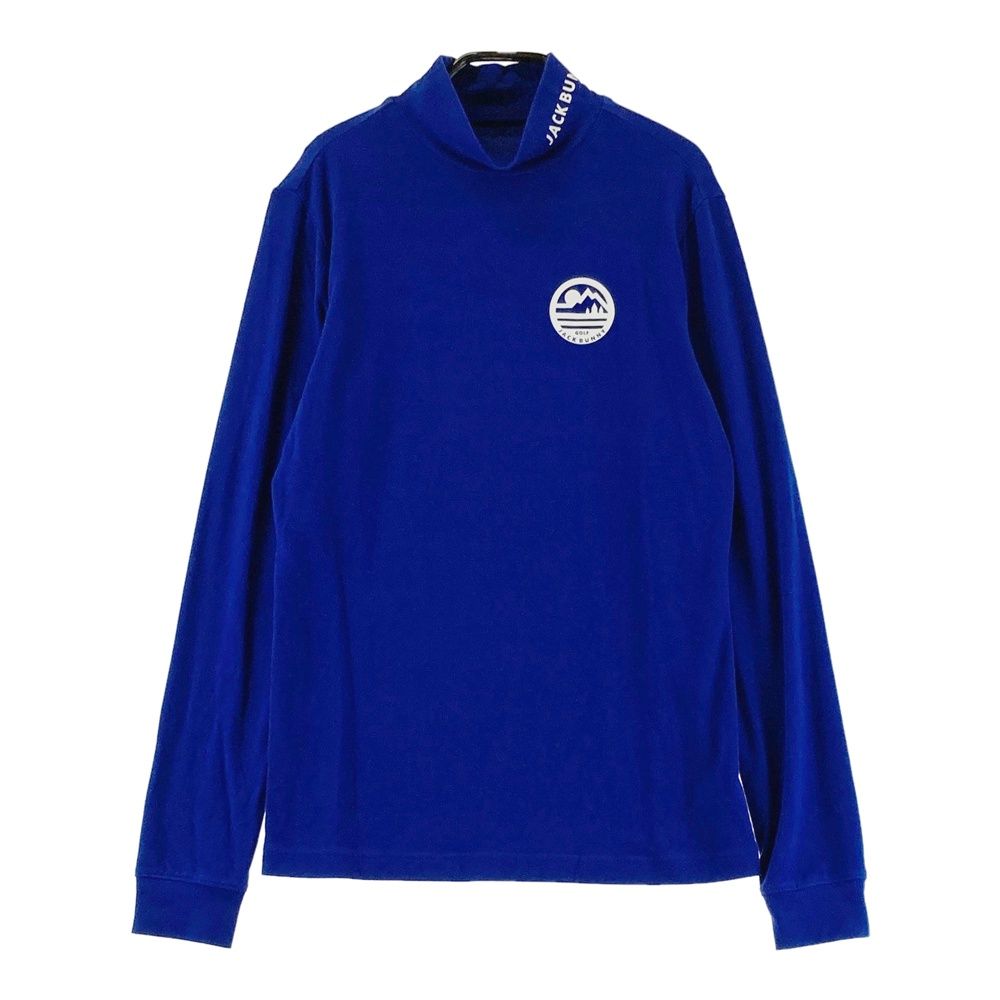 サイズ：1 JACK BUNNY ジャックバニー ハイネック 長袖Tシャツ ブルー