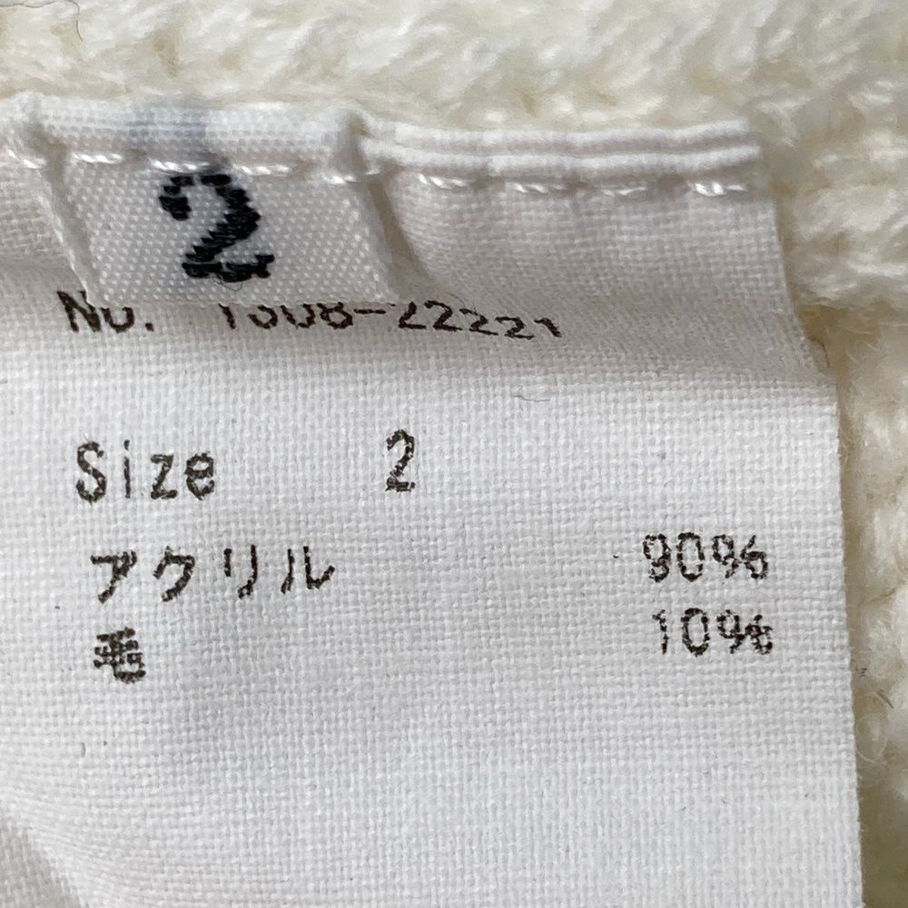 サイズ：2 CPG GOLF シーピージーゴルフ クルーネック 長袖ニット