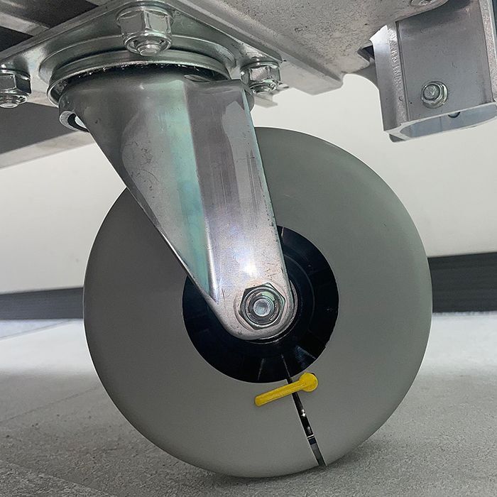 キャスターカプセル 単管台車のキャスター養生 対応キャスター 150Φ×幅38から40 AR-4233 床面を汚さない リニューアル現場作業など 汚れ防止の場所で活躍 アラオ AR 4233 CAFなどに